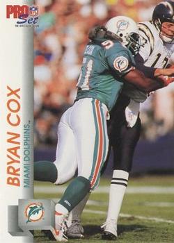 1992 Pro Set #557 Bryan Cox Front