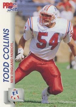 1992 Pro Set #575 Todd Collins Front
