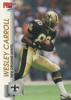 1992 Pro Set #583 Wesley Carroll Front