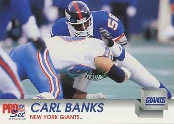 1992 Pro Set #590 Carl Banks Front