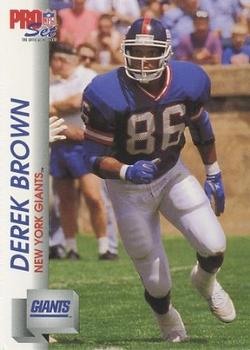 1992 Pro Set #591 Derek Brown Front