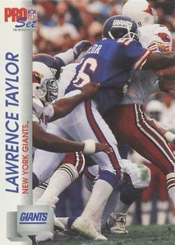 1992 Pro Set #597 Lawrence Taylor Front