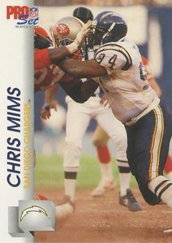1992 Pro Set #640 Chris Mims Front