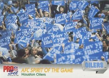 1992 Pro Set #684 Houston Oilers Front