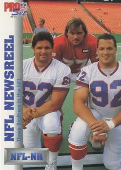 1992 Pro Set #696 3 Brothers in NFL Front