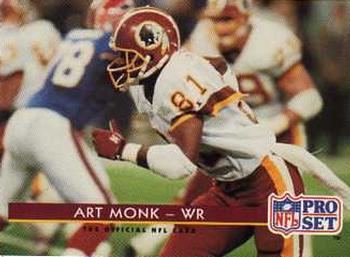 1992 Pro Set #85 Art Monk Front