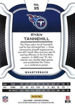 2022 Panini Certified #95 Ryan Tannehill Back