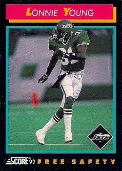 1992 Score #343 Lonnie Young Front