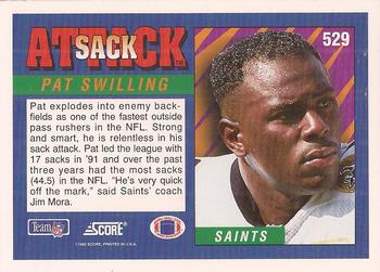1992 Score #529 Pat Swilling Back