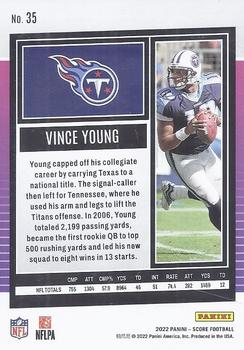 2022 Score - Scorecard #35 Vince Young Back