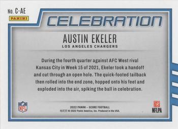 2022 Score - Celebration Red #C-AE Austin Ekeler Back