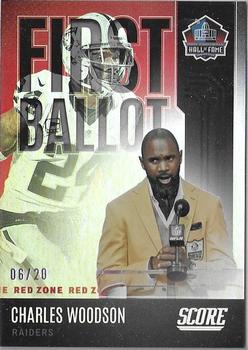 2022 Score - First Ballot Red Zone #FB-CW Charles Woodson Front