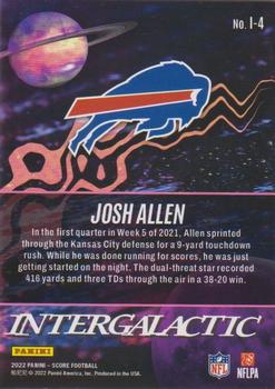 2022 Score - Intergalactic #I-4 Josh Allen Back