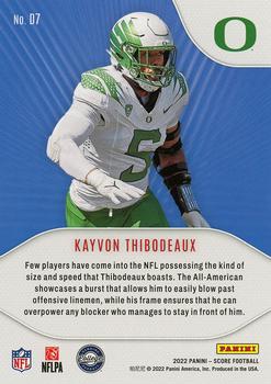 2022 Score - NFL Draft #D7 Kayvon Thibodeaux Back