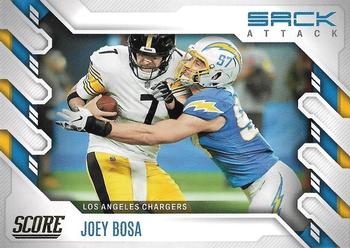 2022 Score - Sack Attack Gold #SA-JB Joey Bosa Front
