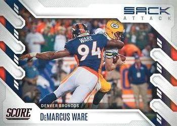 2022 Score - Sack Attack Red #SA-DW DeMarcus Ware Front