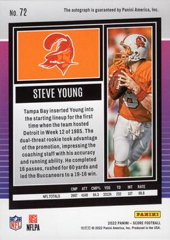 2022 Score - Signatures #72 Steve Young Back