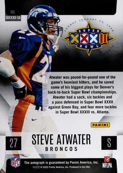 2022 Score - Super Bowl Signatures #SBXXXII-SA Steve Atwater Back