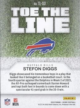 2022 Score - Toe the Line End Zone #TL-SD Stefon Diggs Back