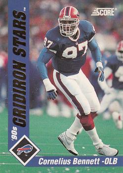 1992 Score - Gridiron Stars #34 Cornelius Bennett Front