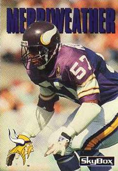 1992 SkyBox Impact #158 Mike Merriweather Front