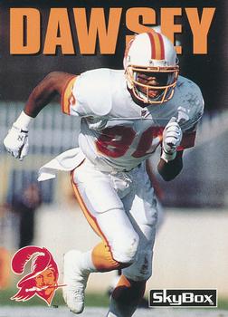 1992 SkyBox Impact #184 Lawrence Dawsey Front