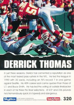 1992 SkyBox Impact #320 Derrick Thomas Back