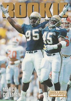 1992 SkyBox Impact #334 Marco Coleman Front