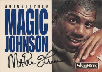 1992 SkyBox Impact #NNO Jim Kelly / Magic Johnson Front