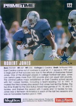 1992 SkyBox Prime Time #122 Robert Jones Back