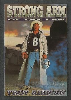 1992 SkyBox Prime Time - Poster Cards #M14 Troy Aikman Front