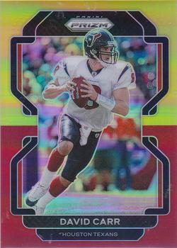 2021 Panini Prizm - Red & Yellow #41 David Carr Front