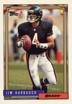 1992 Topps #185 Jim Harbaugh Front