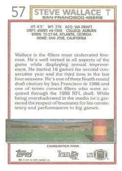 1992 Topps #57 Steve Wallace Back