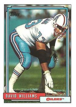 1992 Topps #158 David Williams Front