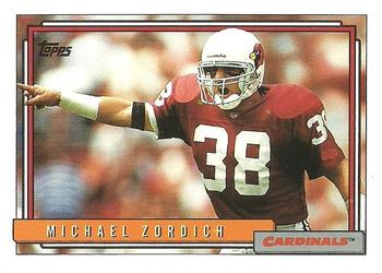 1992 Topps #184 Michael Zordich Front