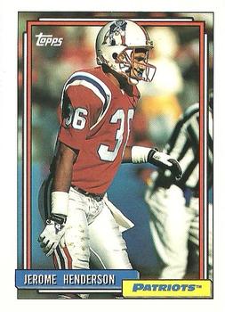 1992 Topps #198 Jerome Henderson Front