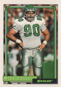 1992 Topps #397 Mike Golic Front