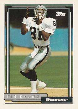 1992 Topps #612 Tim Brown Front