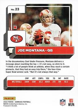 2022 Donruss #23b Joe Montana Back