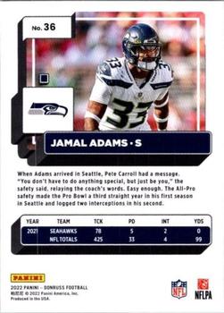 2022 Donruss #36 Jamal Adams Back