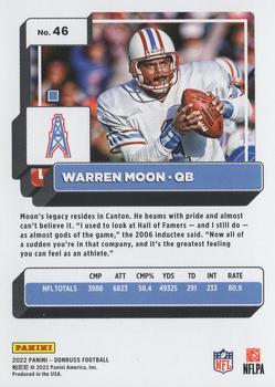 2022 Donruss #46 Warren Moon Back