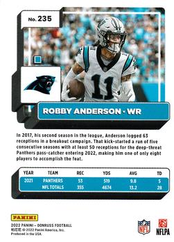 2022 Donruss #235 Robby Anderson Back
