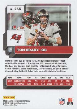 2022 Donruss #255b Tom Brady Back