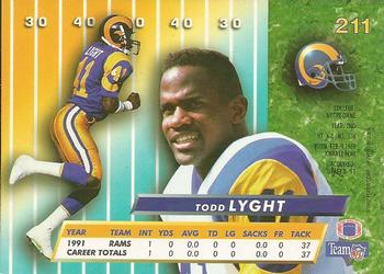 1992 Ultra #211 Todd Lyght Back