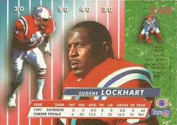 1992 Ultra #249 Eugene Lockhart Back