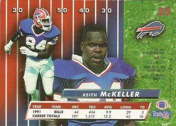 1992 Ultra #25 Keith McKeller Back