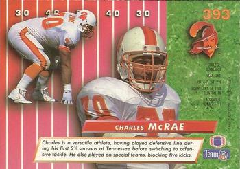 1992 Ultra #393 Charles McRae Back