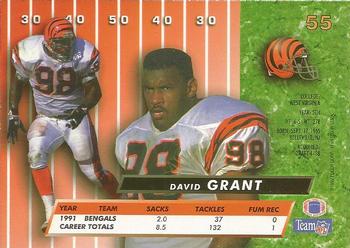 1992 Ultra #55 David Grant Back