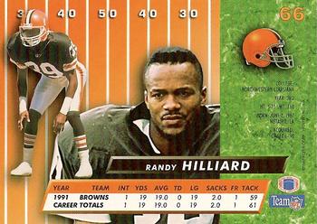 1992 Ultra #66 Randy Hilliard Back